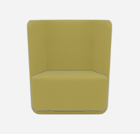 Softline Basket Sessel mit niedrigem Rücken - Felt Melange - 847 Mustard