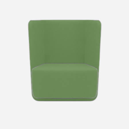 Softline Basket Sessel mit niedrigem Rücken - Felt Melange - 848 Green