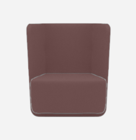Softline Basket Sessel mit niedrigem Rücken - Vision - 398 Pink Red
