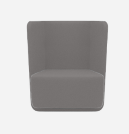 Softline Basket Sessel mit niedrigem Rücken - Vision - 399 Grey Blue