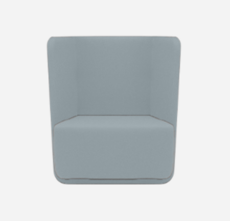 Softline Basket Sessel mit niedrigem Rücken - Vision - 442 Light Blue