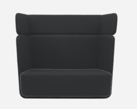 Softline Basket Sofa - Felt - 636 Black