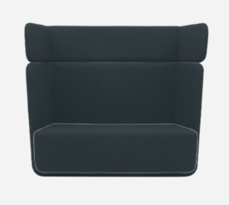 Softline Basket Sofa - Felt Melange - 295 Black