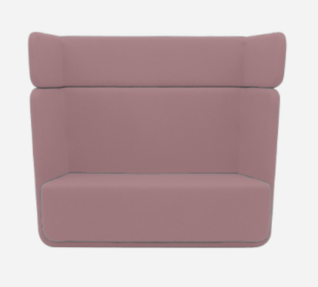 Softline Basket Sofa - Felt Melange - 299 Antique Pink