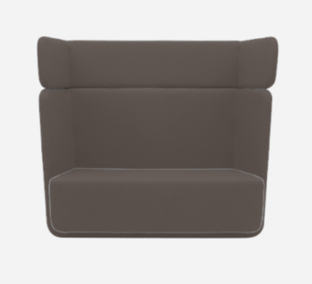 Softline Basket Sofa - Felt Melange - 300 Dark Brown
