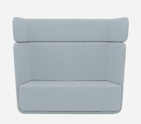 Softline Basket Sofa - Felt Melange - 641 Light Blue