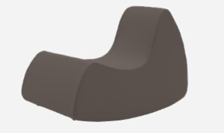Softline Grand Prix XL Schaukelsessel - Felt Melange - 300 Dark Brown