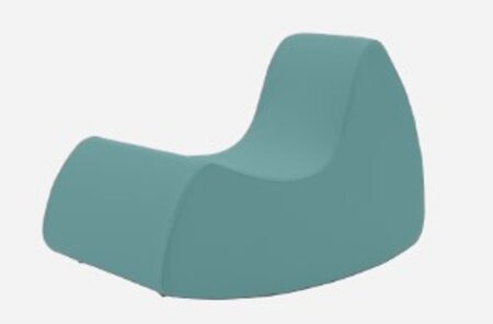 Softline Grand Prix XL Schaukelsessel - Felt Melange - 652 Turquoise