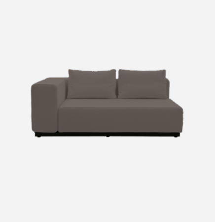 Softline Nevada Sofa / Sofaelement-Felt Melange - 300 Dark Brown