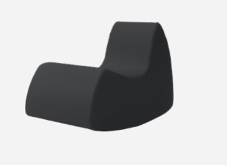 Softline Grand Prix Schaukelsessel - Felt - 636 Black