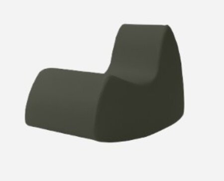 Softline Grand Prix Schaukelsessel - Felt Melange - 294 Dark Green