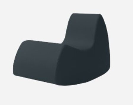 Softline Grand Prix Schaukelsessel - Felt Melange - 295 Black