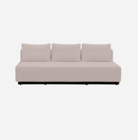 Softline Nevada 3-P Schlafsofa-Felt Melange - 642 Lilac