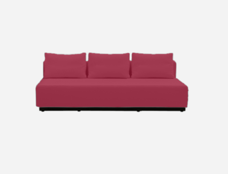 Softline Nevada 3-P Schlafsofa-Felt - 622 Rust Red
