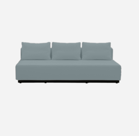 Softline Nevada 3-P Schlafsofa-Felt Melange - 292 Light Grey