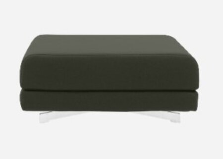 Softline Max Hocker/Einzelbett-Felt Melange - 294 Dark Green