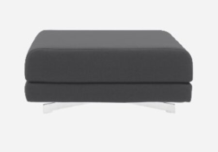 Softline Max Hocker/Einzelbett-Felt Melange - 623 Dark Grey