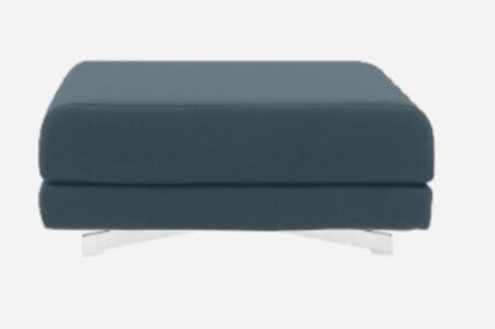 Softline Max Hocker/Einzelbett-Felt Melange - 846 Blue Grey