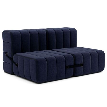 Ambivalenz Flexibler 2-Sitzer 'Curt' von Ambivalenz Dunkelblau - Dama