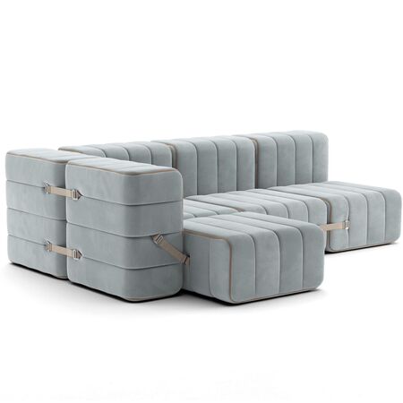 Ambivalenz Flexibles kleines Ecksofa Curt von Ambivalenz River - Barcelona