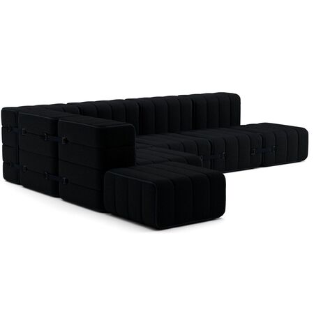 Ambivalenz Flexibles grosses Ecksofa Curt von Ambivalenz Ebony - Sera
