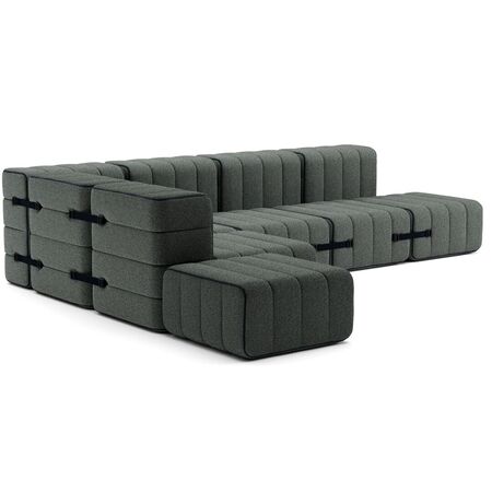 Ambivalenz Flexibles grosses Ecksofa Curt von Ambivalenz Gravel - Sera