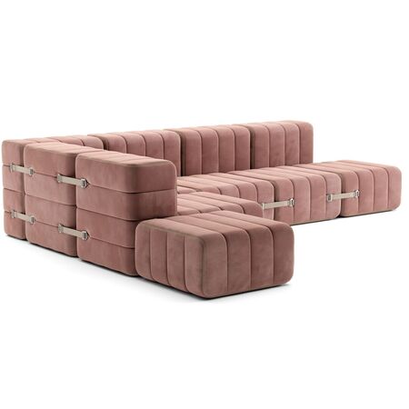 Ambivalenz Flexibles grosses Ecksofa Curt von Ambivalenz Lotus (Rosa) - Barcelona