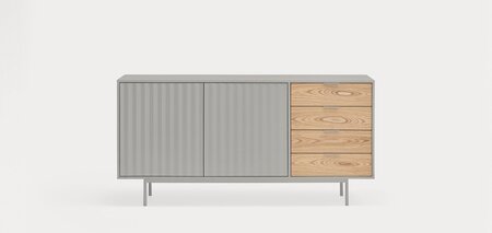Teulat Chest Of Drawers Sierra 165Cm - Matt Grey