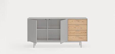 Teulat Chest Of Drawers Sierra 165Cm - Matt Grey