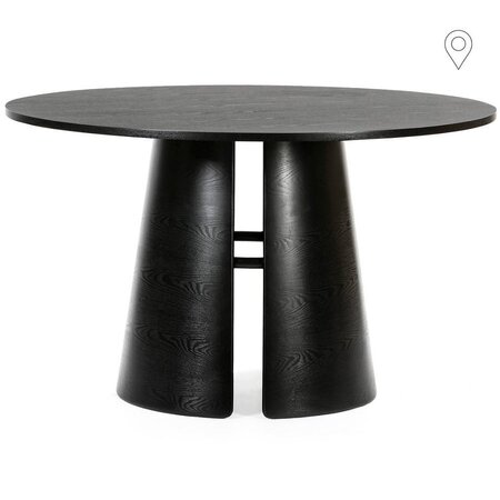 Teulat Dining Table Cep Ø137Cm - Black