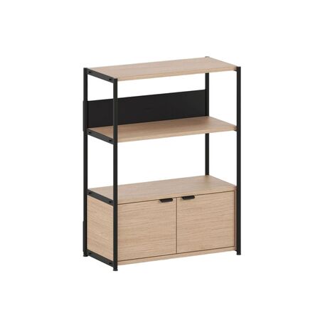 TIPTOE Regal Unit 3 80 cm von Tiptoe 1 Tür, Graphite Black