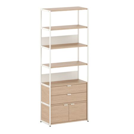 TIPTOE Regal Unit 6 80 cm von Tiptoe 1 Schublade / 1 Tür, Cream White