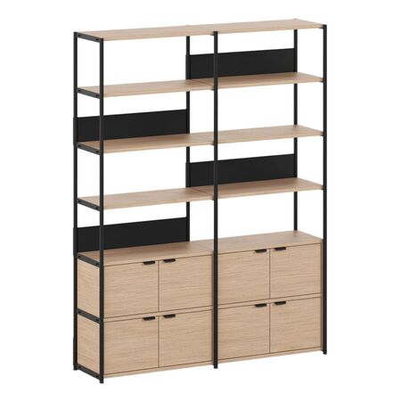 TIPTOE Regal Unit 6 160 cm von Tiptoe 4  Türen , Graphite Black