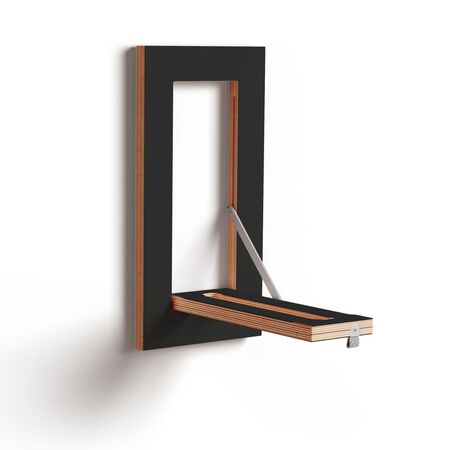Ambivalenz Kleiderstange Hängrail Fläpps 20 x 40 cm von Ambivalenz Schwarz