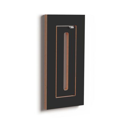 Ambivalenz Kleiderstange Hängrail Fläpps 20 x 40 cm von Ambivalenz Schwarz