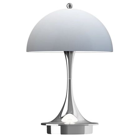 Louis Poulsen Portable Leuchte Panthella 160 von Louis Poulsen   Chrome opal blue grey