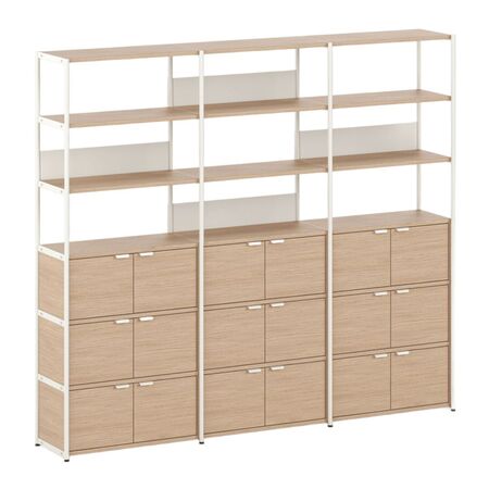 TIPTOE Regal Unit 6 240 cm von Tiptoe 9 Türen, Cream White