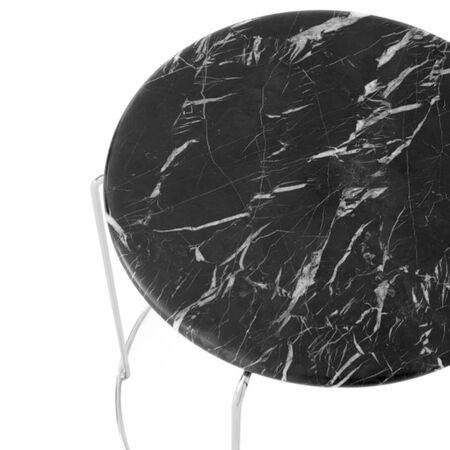 &Tradition Tabletop für Wire Stool VP11 von &Tradition Schwarze Marquina-1