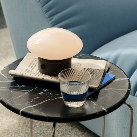 &Tradition Tabletop für Wire Stool VP11 von &Tradition Schwarze Marquina-2