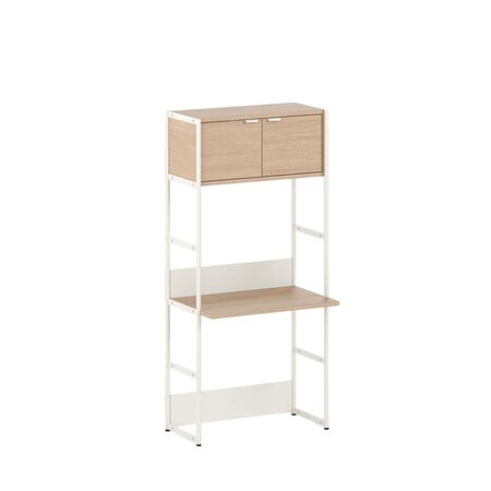 TIPTOE Regal mit Schreibtisch 80 cm von Tiptoe 1 Tür, H: 180 cm, Cream White