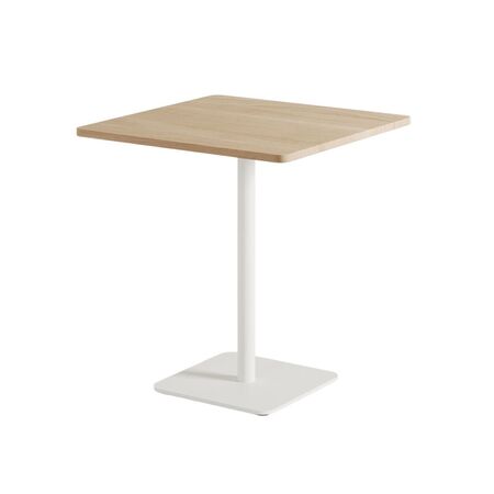 TIPTOE Bistrot-Tisch mit Holz Moka von Tiptoe L: 70 cm / B: 70 cm, Cream White