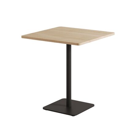 TIPTOE Bistrot-Tisch mit Holz Moka von Tiptoe L: 70 cm / B: 70 cm, Graphite Black