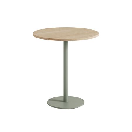 TIPTOE Bistrot-Tisch mit Holz Moka von Tiptoe Ø: 70 cm, Eucalyptus Grey