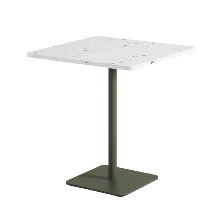 TIPTOE Bistrot-Tisch Moka von Tiptoe L: 70 cm / B: 70 cm, Khaki Green 