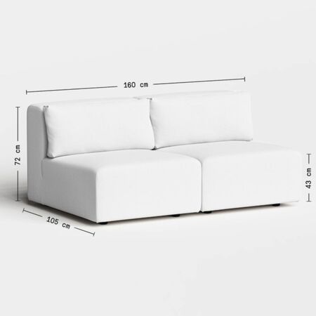 2-Sitzer Sofa Bridge von Tiptoe