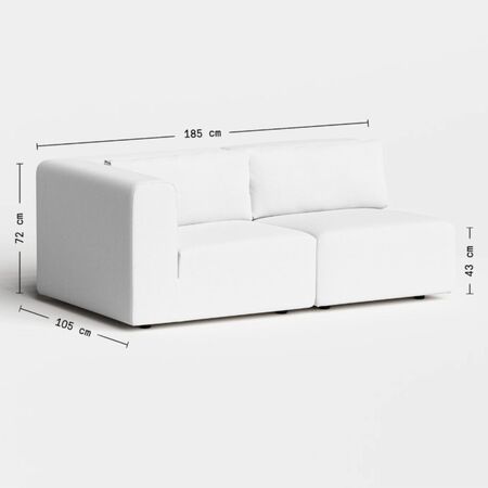 2-Sitzer Sofa Bridge 185 x 105 cm von Tiptoe