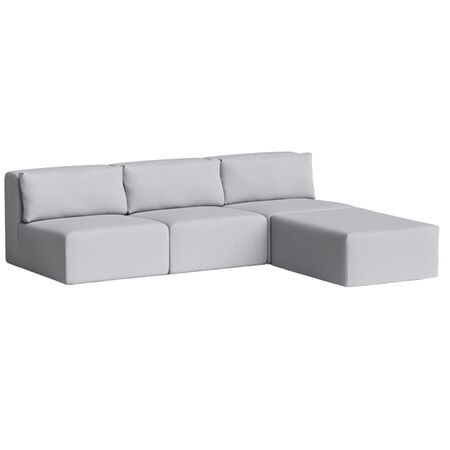 4-Sitzer Sofa mit Chaiselongue Bridge 240 x 210 cm von Tiptoe, Ice Grey