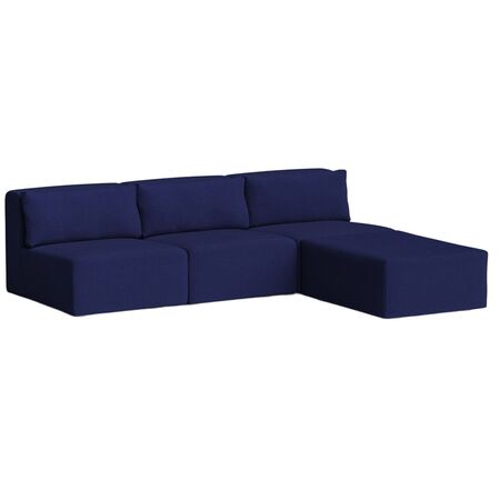 4-Sitzer Sofa mit Chaiselongue Bridge 240 x 210 cm von Tiptoe, Ink Blue