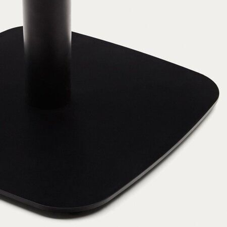 Kave Home DINA Gartentisch 68 x 68cm-Schwarz-Weiß