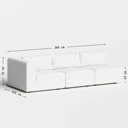 4-Sitzer Sofa Bridge 265 x 105 cm von Tiptoe